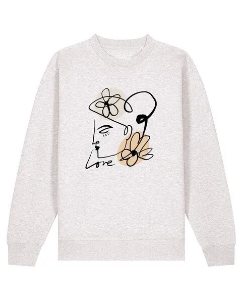 watapparel watapparel Sweatshirt Unisex Self love, Cool heather grey, – Produktbild 1 von 4
