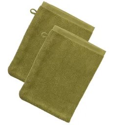Living Crafts LIVING CRAFTS - Home Waschhandschuh, 2er-Pack - Khaki (100% Bio-Baumwolle), Nachhaltige Mode, Bio Bekleidung – Produktbild 1 von 1