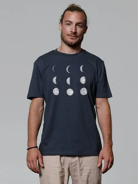 watapparel watapparel T-Shirt Unisex Moonphases, India ink grey, – Produktbild 2 von 4