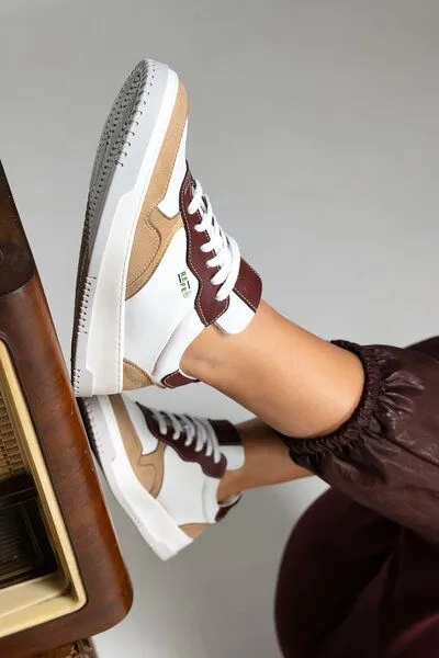 Risorse Future Risorse Future Refe Wave Damensneaker, Bordeaux/haselnuss, – Produktbild 4 von 4