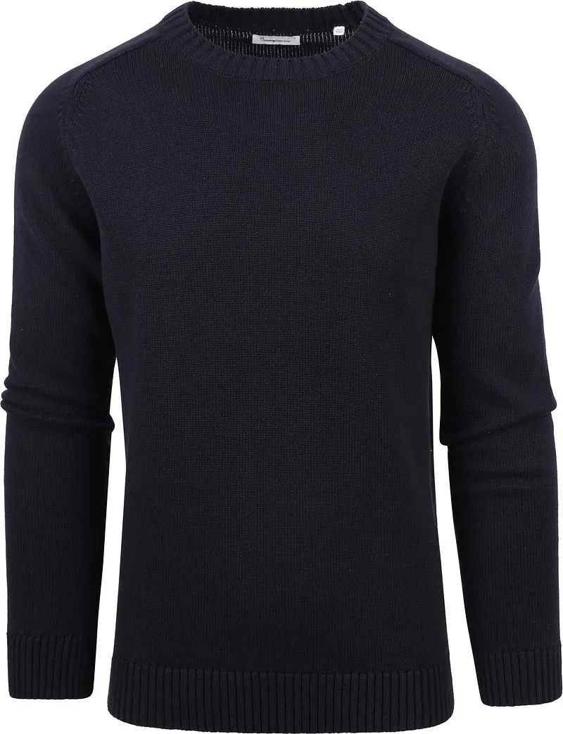 KnowledgeCotton Apparel KnowledgeCotton Apparel Pullover Navy - Größe M, Blau, – Produktbild 2 von 4
