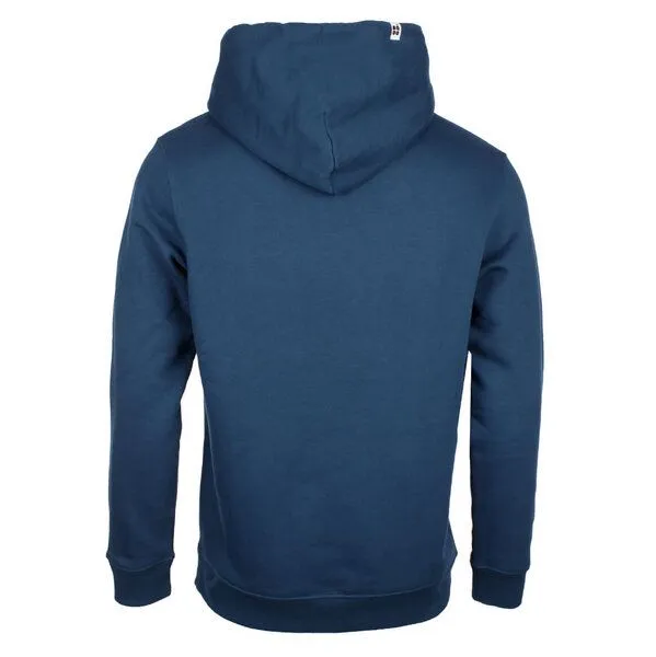 FÄDD FÄDD Herren Sweatshirt Hoodie aus Bio-Baumwolle "GLÜCKSSCHISS PÄP", Blau, – Produktbild 3 von 4
