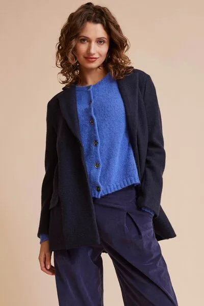 LANA Organic LANA Organic Wollblazer, Modell Pamela, Marine, – Produktbild 2 von 4