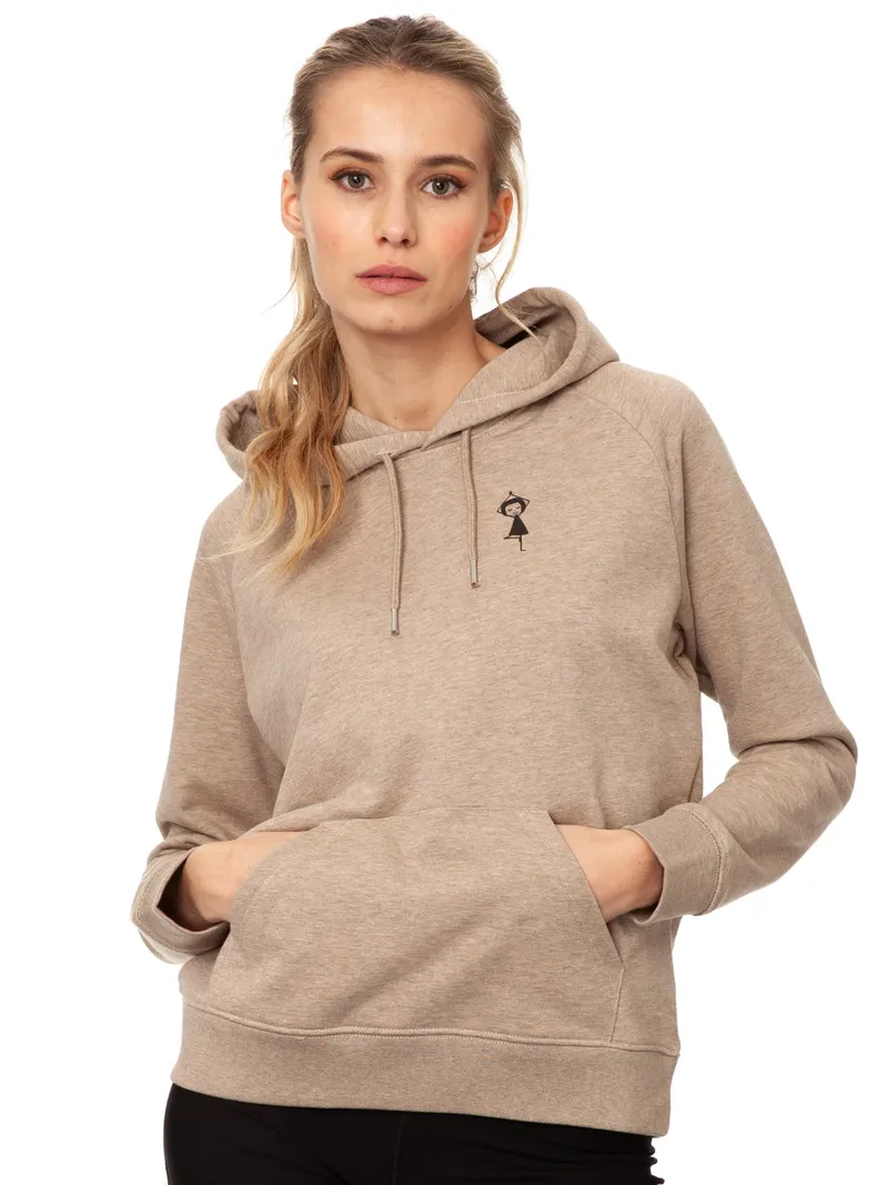 FellHerz FellHerz Damen Hoodie Yoga-Mädchen – Produktbild 3 von 5