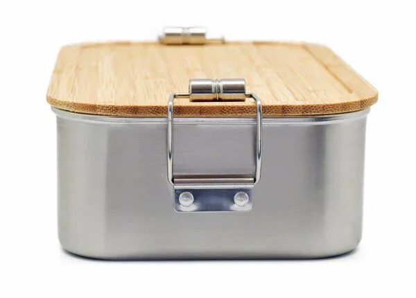 Cameleon Pack Cameleon Pack XL Edelstahl Lunchbox mit Deckel aus Bambus Holz – Produktbild 3 von 4