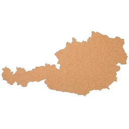 Kork-Deko Kork-Deko Österreich als Pinnwand aus Kork XXL ca. 90x45 cm – Produktbild 1 von 1