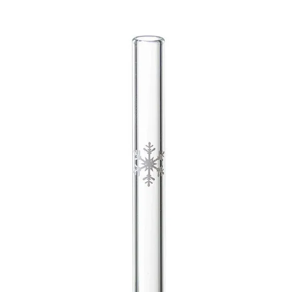 Contento Contento Glastrinkhalm 21 cm, 4 Stück, Eiskristall, mit Bürste – Produktbild 2 von 3