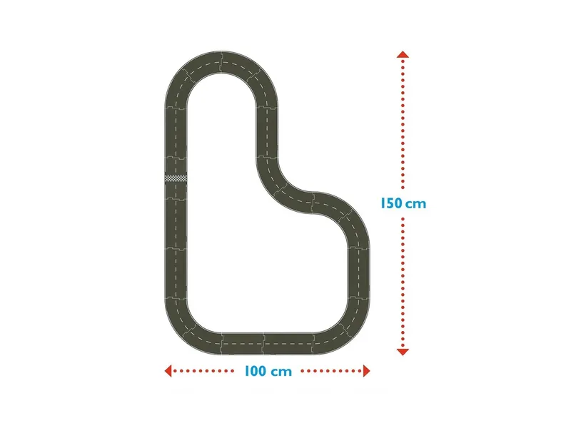 Magellan MyRoads Speilstraße - Racing Track - Starter Set Speed, 20-teilig Maße 35,0 x 18,0 x 7,5 cm, Braun, – Produktbild 2 von 2