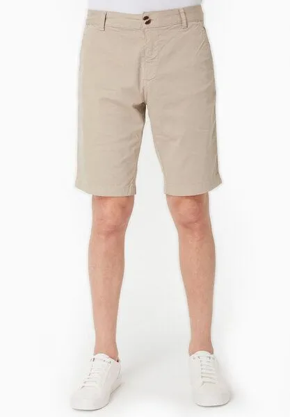 ORGANICATION ORGANICATION Slim-Fit Chino-Shorts aus Bio-Baumwolle, Feather beige, – Produktbild 2 von 4