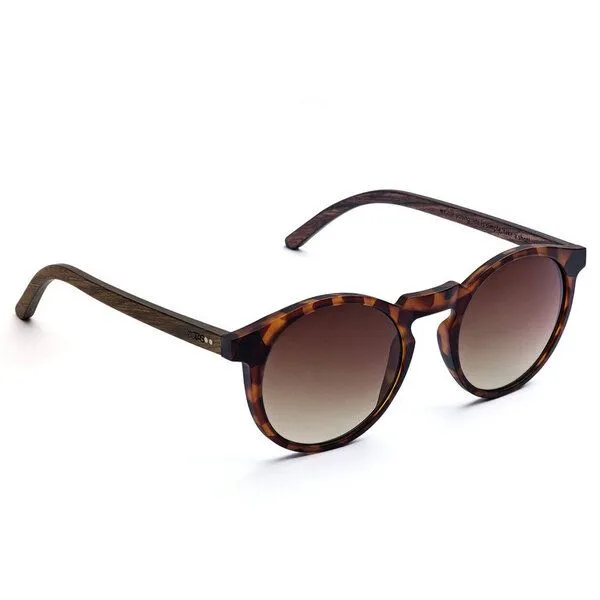 TAKE A SHOT TAKE A SHOT Sonnenbrille Emma Walnussholz, Braun, – Produktbild 2 von 4