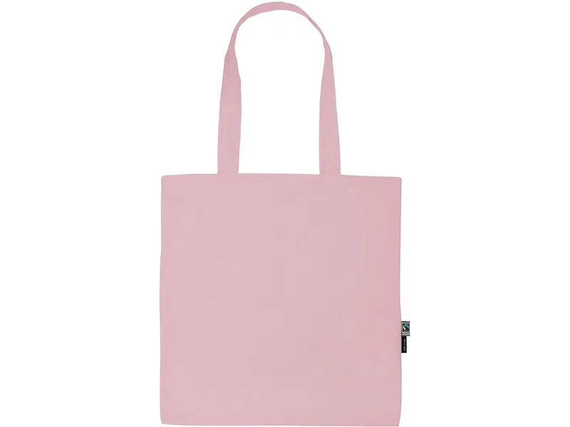 Neutral Neutral Bio-Baumwoll-Tragetasche mit langen Henkeln, Light pink, – Produktbild 1 von 1