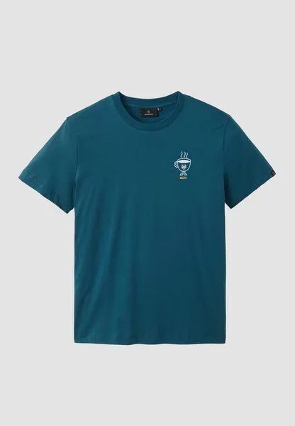 recolution Herren T-Shirt aus Bio-Baumwolle - AGAVE MOIN - recolution, Deep teal (blau), – Produktbild 1 von 1
