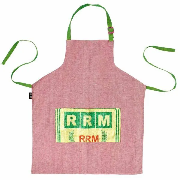 Rice&Carry Rice&Carry Gartenschürze mit praktischer Tasche auf der Front, Rot, – Produktbild 1 von 2