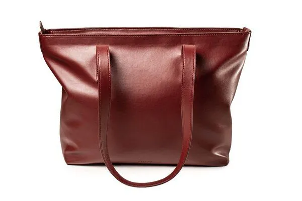 GREVIRO GREVIRO Totebag "L" aus Kaktusleder (vegan), Bordeaux, – Produktbild 3 von 4