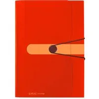 Herlitz herlitz Fächermappe aus Recycling-PP mit 12 Fächern, DIN A4, orange – Produktbild 1 von 1
