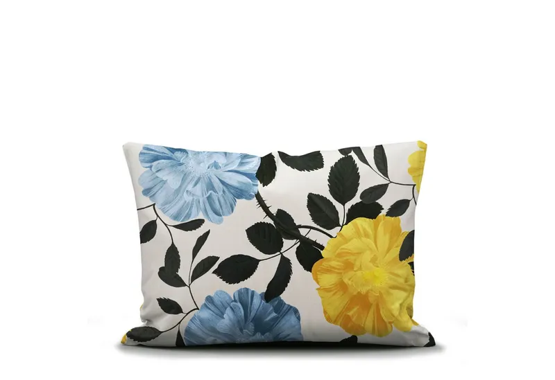 Essenza Bettwäsche Bloom With a view Bright White, Perkal, 2 teilig, Floral, Blumig, Weiß, – Produktbild 5 von 5