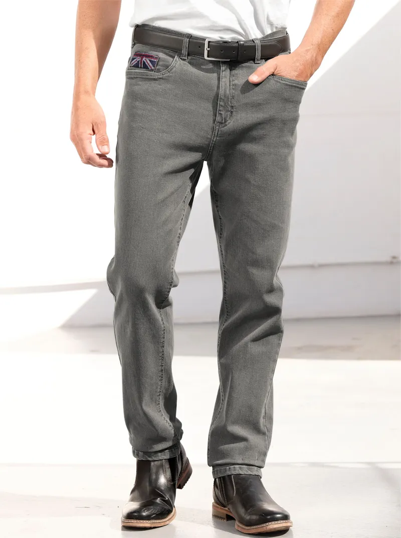 marco donati 5-Pocket-Jeans grey denim, Grey denim, – Produktbild 1 von 3