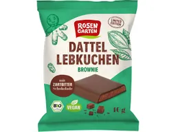Rosengarten Rosengarten Bio-Dattel-Lebkuchen-Brownie mit Zartbitter Schokolade, 40 g Limited Edition – Produktbild 1 von 1