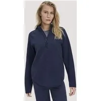 hessnatur hessnatur Fleece Hoodie Relaxed ACTIVE LIGHT aus reiner Bio-Baumwolle, Mitternachtsblau, – Produktbild 2 von 7