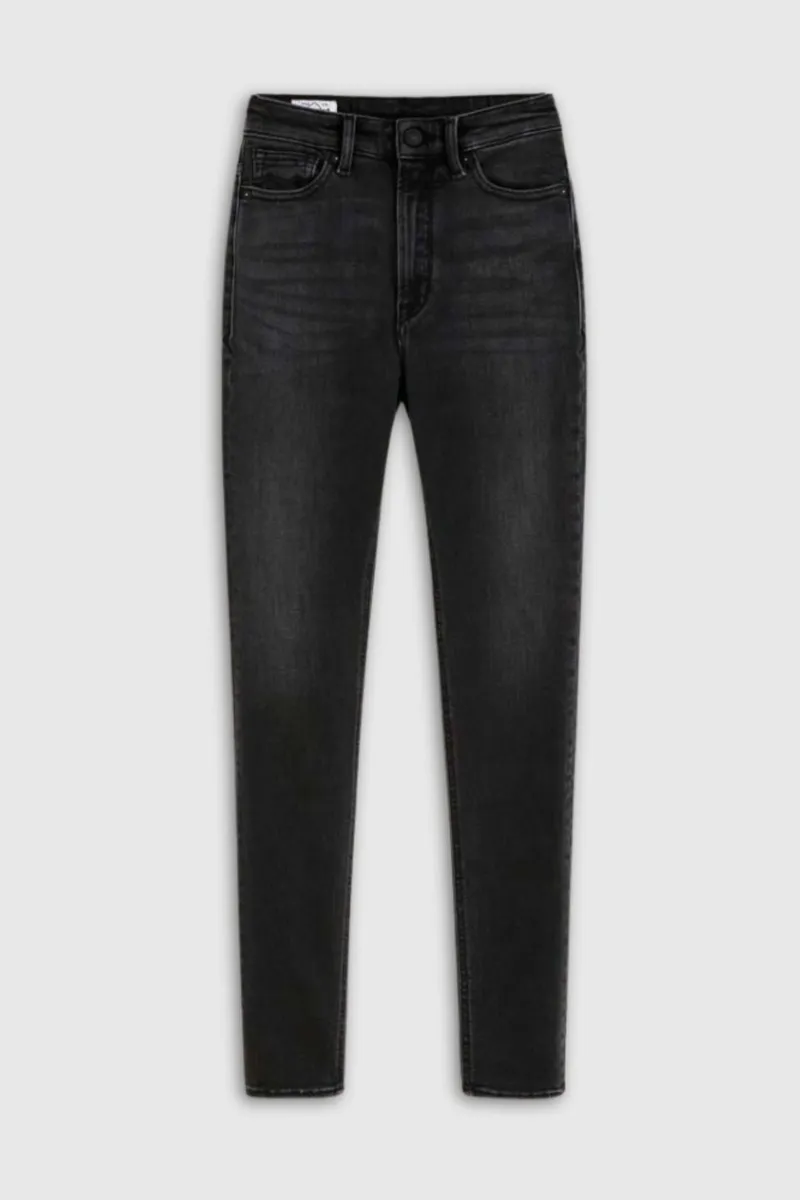 Kings Of Indigo Kings Of Indigo Damen vegan Jeans Christina High Vintage Schwarz, Schwarz, – Produktbild 1 von 2