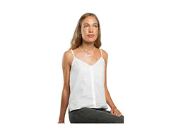 MELA MELA Bio-Damen-Top "MOHINI" sheer grid, Gr. L – Produktbild 1 von 1