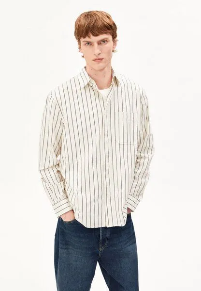 ARMEDANGELS ARMEDANGELS STRIPED Herren Hemd aus 100% Bio-Baumwolle, Pure, – Produktbild 1 von 4