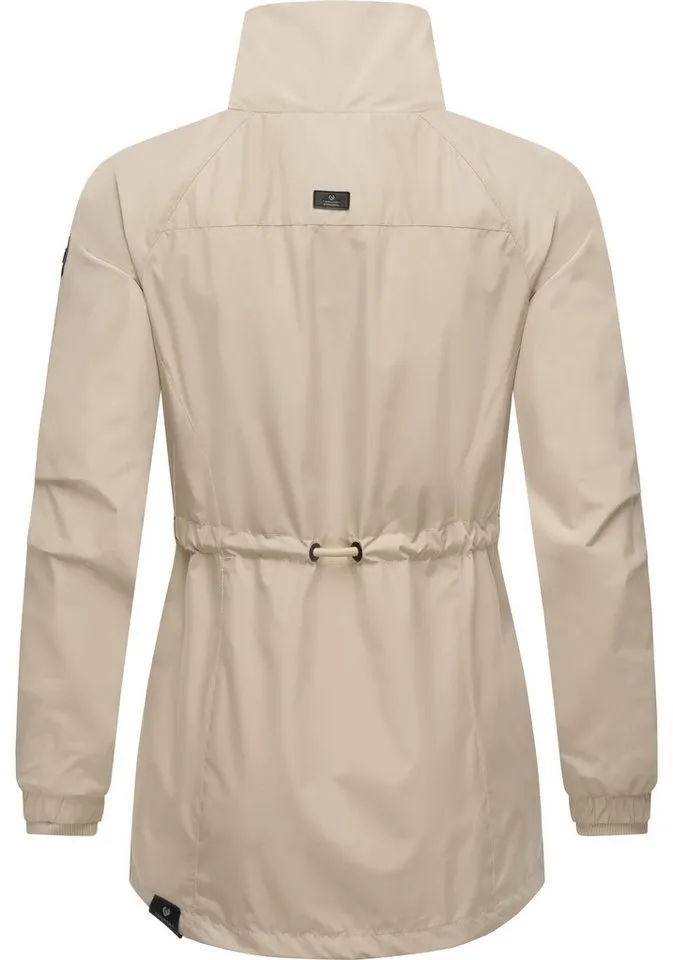 ragwear ragwear Outdoorjacke Tacy wasserdichte Damen Übergangsjacke mit hohem Kragen, Braun, – Produktbild 4 von 5