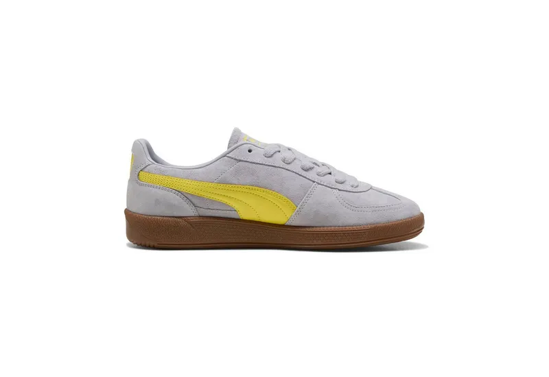 Puma Puma PALERMO Sneaker für Alltag, aus Leder, mit Schnürverschluss, Grau, – Produktbild 2 von 4