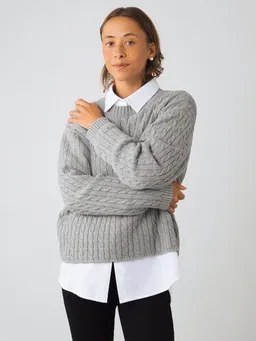 Honest Basics Honest Basics Damen Zopfstrickpullover aus Bio-Baumwolle – Produktbild 1 von 1