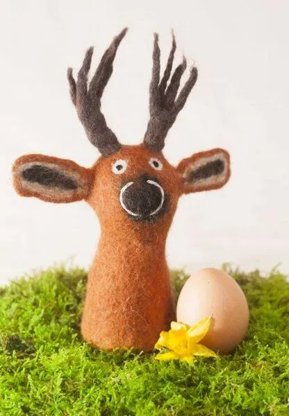 short'n'pietz short'n'pietz Hirsch als Filz-Eierwärmer – Produktbild 2 von 2