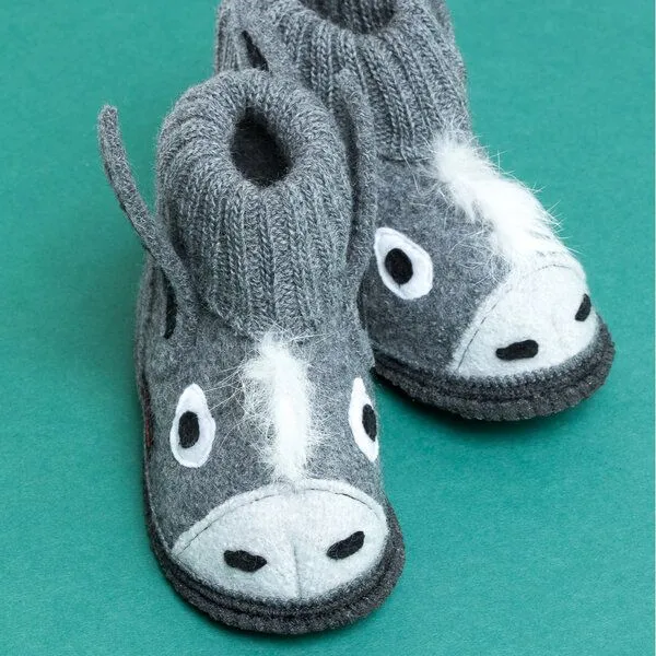 Kitz-Pichler Kitz-Pichler Hüttenschuhe Esel, Grau, – Produktbild 4 von 4