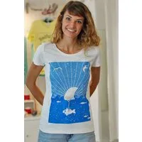 päfjes päfjes T-Shirt "Hai Fisch" Fin Flosse - Fair Wear Frauen T-Shirt – Produktbild 1 von 1
