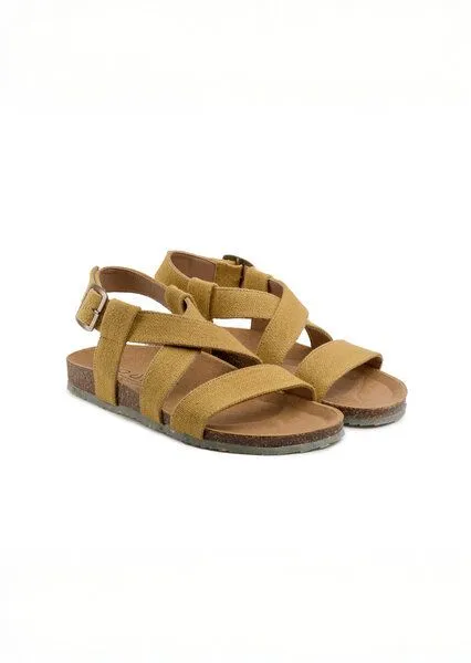 Zouri ZOURI Vegane Sandalen SAND, Gelb, – Produktbild 1 von 4