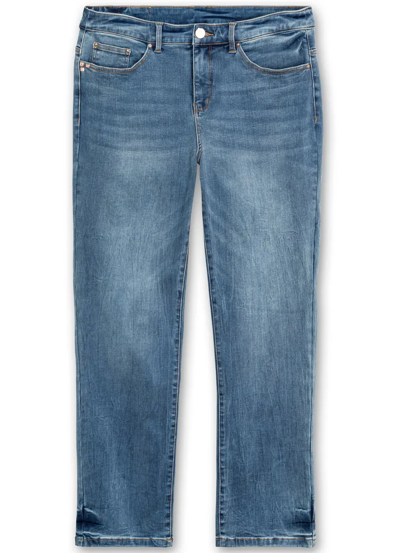 sheego Gerade Jeans blue denim, Blue denim, – Produktbild 2 von 2