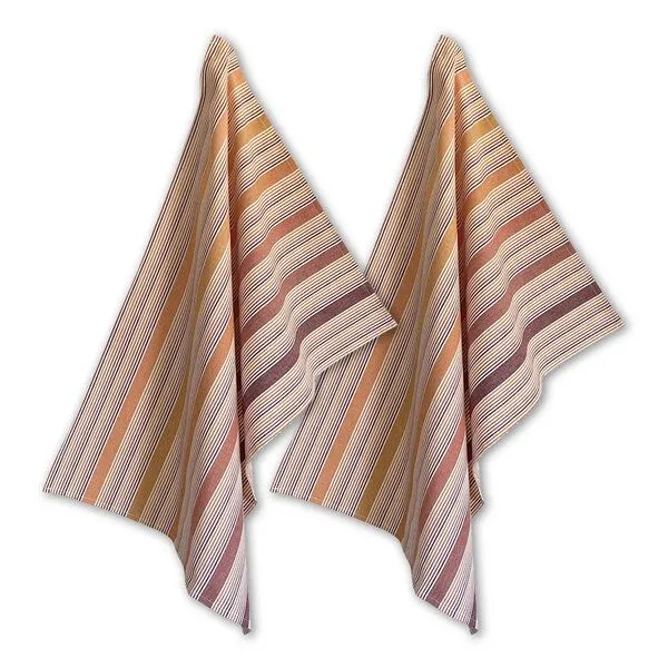Solwang Design Solwang Design 2er-Set Geschirrtücher aus 100% Biobaumwolle, 70 x 50 cm, Terrakotta mix, – Produktbild 1 von 2