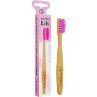 Nordics Nordics Bamboo Kids Zahnbürste pinke Borsten – Produktbild 1 von 1