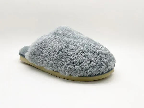 thies Pantoffel aus Schaffell "thies Fluffy Shearling", Ice, – Produktbild 2 von 4