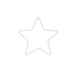 Rico Design Rico Design Metallring Stern Offwhite matt 11x10,5cm – Produktbild 1 von 1