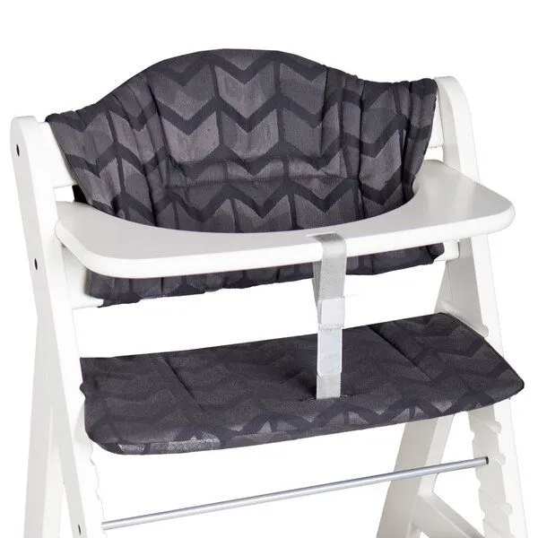Hoppediz Hoppediz Kinderstuhlpolster Hochstuhl Sitzkissen Set für Hauck Alpha, Amsterdam black, – Produktbild 2 von 3