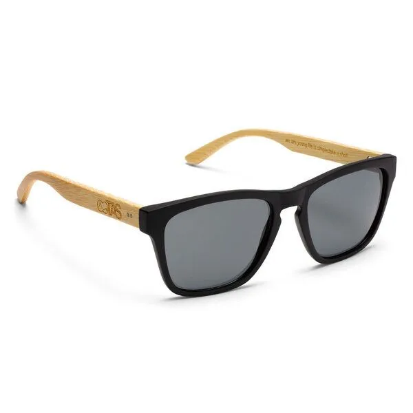 TAKE A SHOT TAKE A SHOT Sonnenbrille The Shadow Bambus, Schwarz, – Produktbild 2 von 4