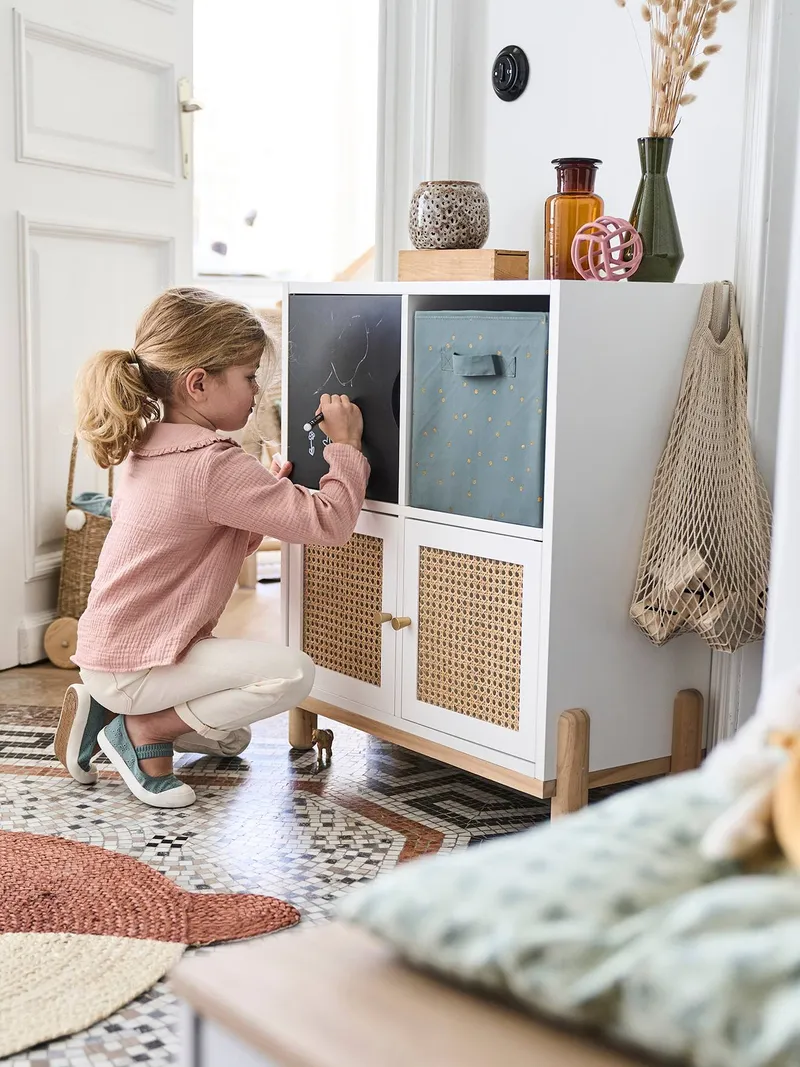 Vertbaudet Kinderzimmer Regal, Weiß/braun, – Produktbild 2 von 4