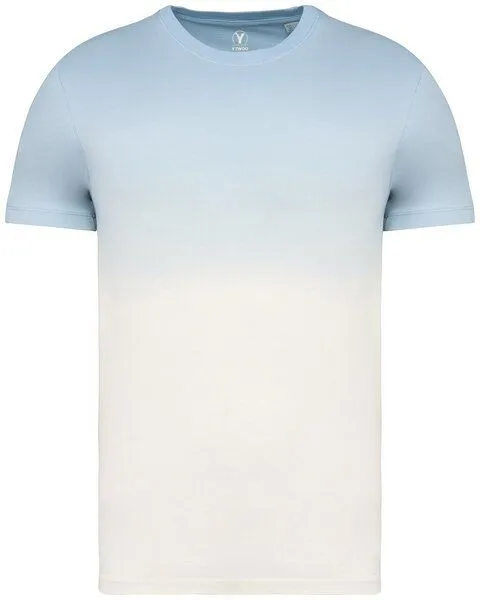 YTWOO YTWOO Nachhaltiges Unisex-Dip-Dye-T-Shirt aus Bio-Baumwolle, Hellblau, – Produktbild 1 von 3