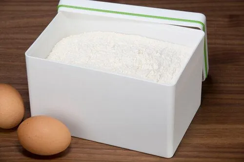 ajaa ajaa Die längliche Aufbewahrungsbox aus Biokunststoff 2,1 l, Mandarin, – Produktbild 4 von 4