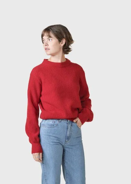 Klitmøller Collective Klitmøller Collective Merino-Pullover Modell: Gerda, Red (rot), – Produktbild 1 von 4
