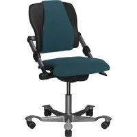 HAG HAG Bürodrehstuhl "H03 340" Gestell: silber, Stoff: Cura blue – Produktbild 1 von 1