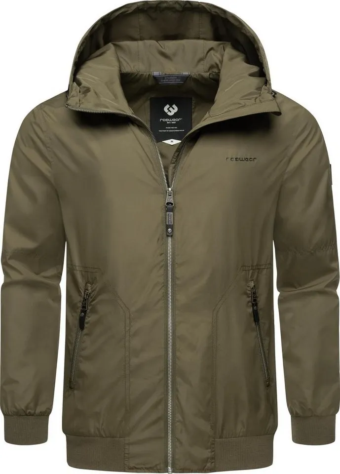 ragwear ragwear Outdoorjacke Stewie II stylische Herren Übergangsjacke mit großer Kapuze, Grün, – Produktbild 4 von 4