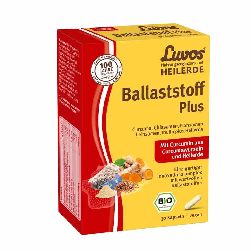 Heilerde-Gesellschaft Luvos Just Heilerde-Gesellschaft Luvos Just Luvos HEILERDE Ballaststoff Plus 30 St Kapseln – Produktbild 1 von 1
