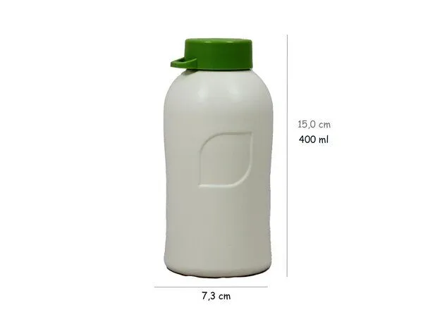 ajaa ajaa! Trinkflasche 0,4l, Grün, – Produktbild 2 von 4