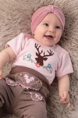 P.Eisenherz Trachtenkleid Baby Body - HIRSCH-STICKEREI – Produktbild 1 von 1