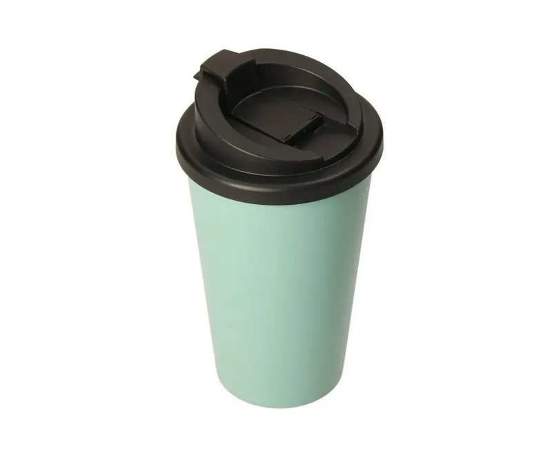 elasto elasto Kaffeebecher Kunststoff mit 2K-Verschluss, Haselnuss, – Produktbild 7 von 8